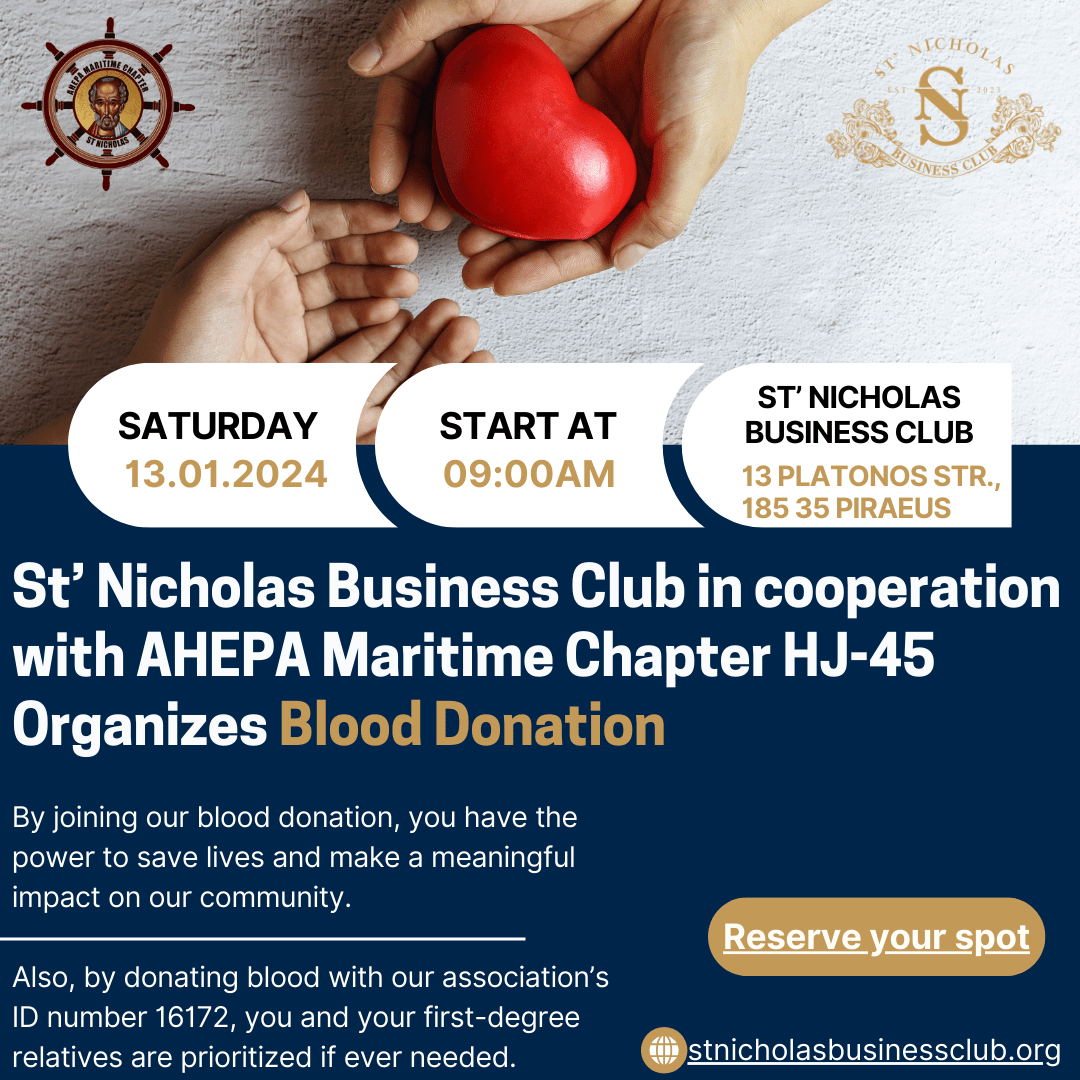 Blood donation at St Nicholas Business Club on Saturday 13/01/2024