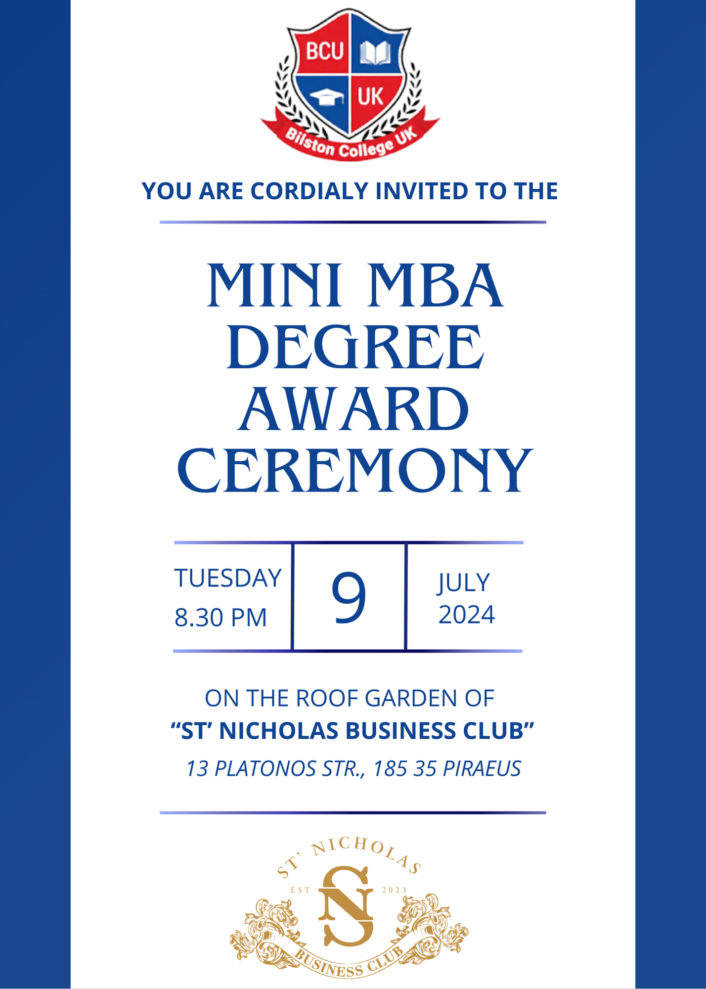 MINI MBA DEGREE AWARD CEREMONY